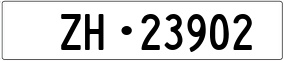 Trailer License Plate